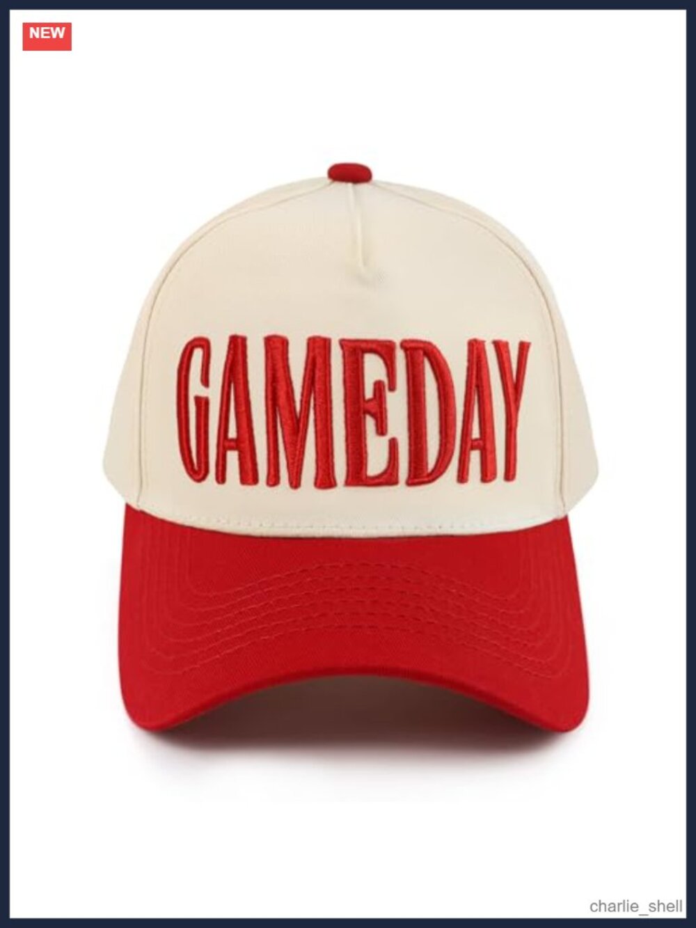 Gameday Embroidered Baseball Cap Adjustable Football Season Hat